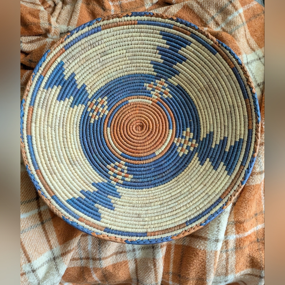 Handmade Woven African Basket Plate